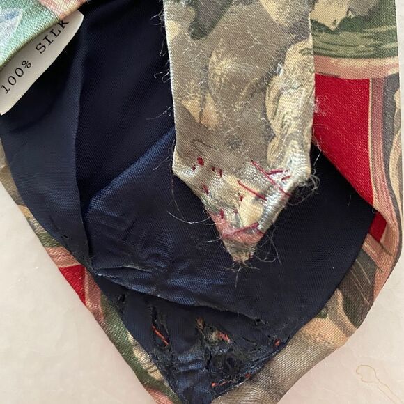 Vintage Marisap 100% Silk 3” Wide Necktie Ancient Romans - Picture 9 of 11